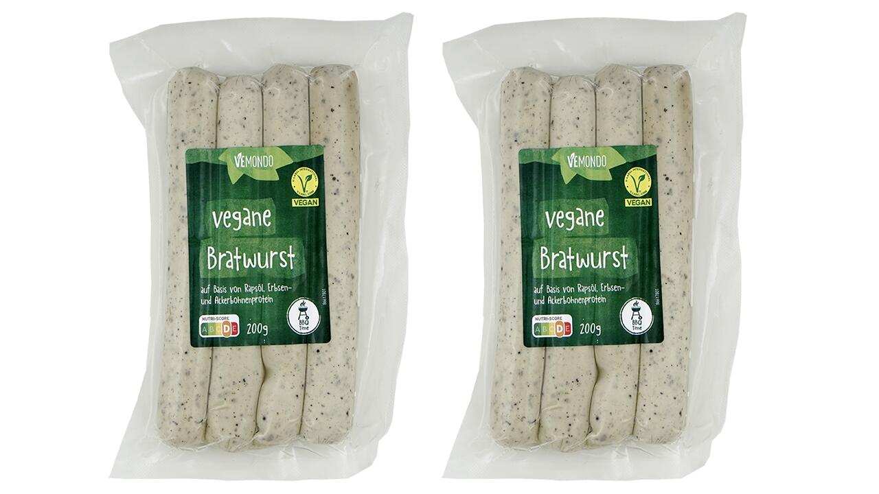 Vemondo Vegane Bratwurst: Rezeptur nach Test verbessert Vemondo Vegane Bratwurst: Rezeptur nach Test verbessert